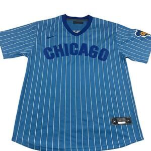 Chicago Cubs Contreas Nike Cooperstown Collection Blue Throwback Jersey size S
